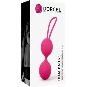 Palline vaginali di Kegel Dual Balls Fucsia di Marc Dorcel