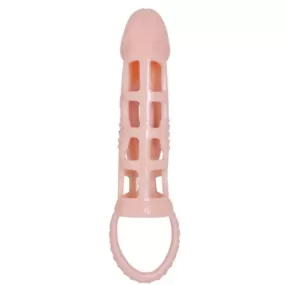 guaina fallica indossabile vibrante prolunga pene con anello testicoli