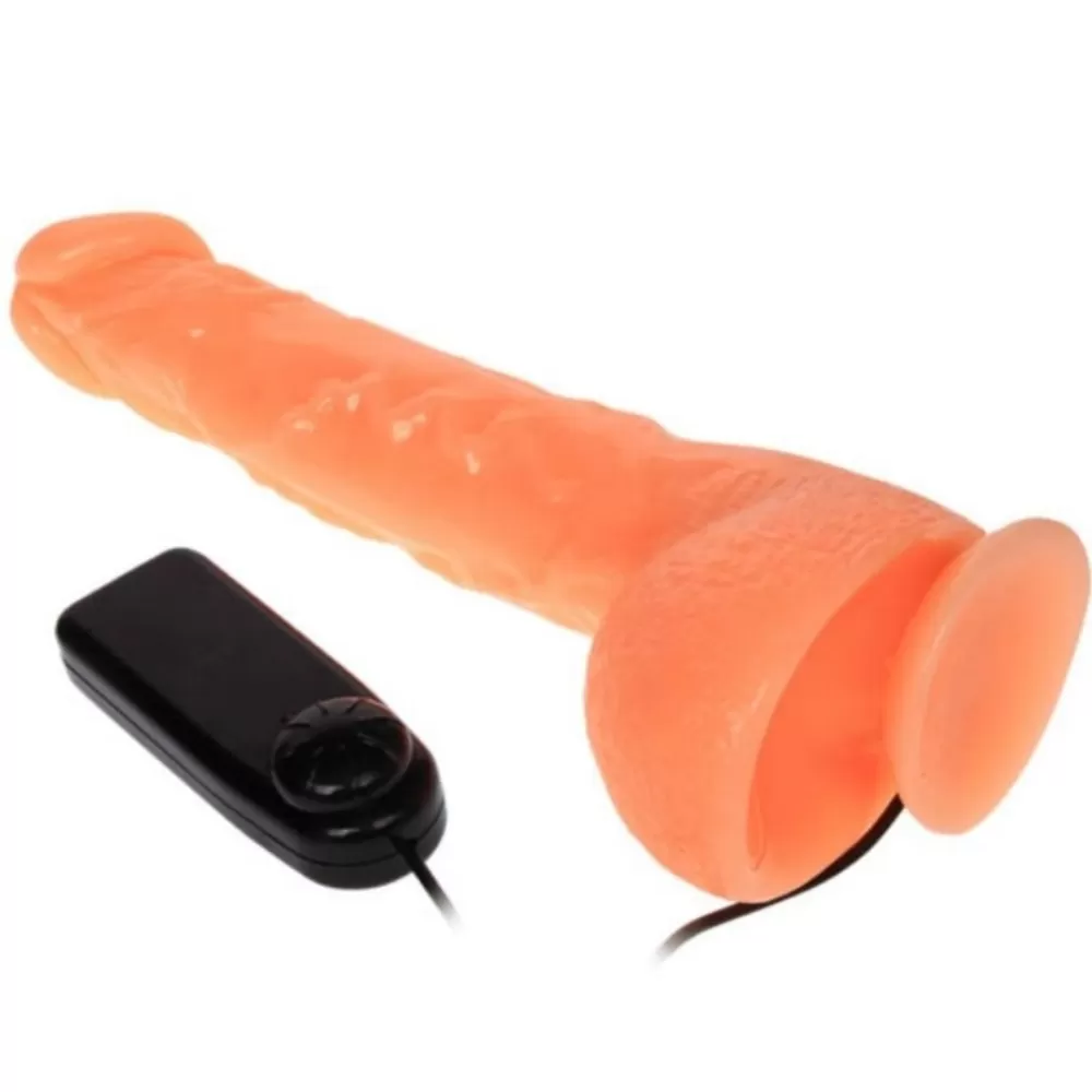 vibratore dildo flessibile con ventosa 25 cm