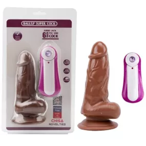 vibratore dildo realistico con telecomando wireless 15 cm
