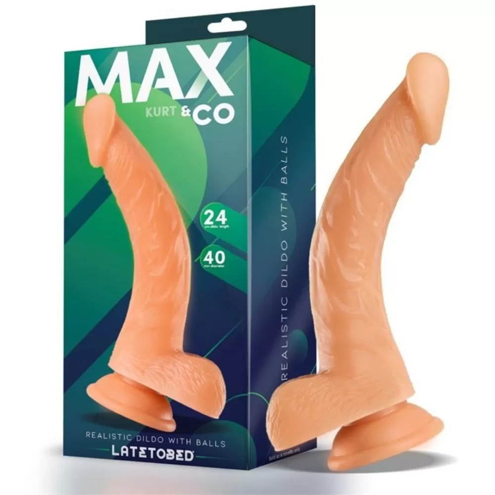 Kurt il dildo super realistico con testicoli e forte ventosa di Max & Co