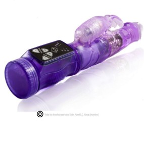 vibratore rabbit viola in jelly stimolatore anale vaginale