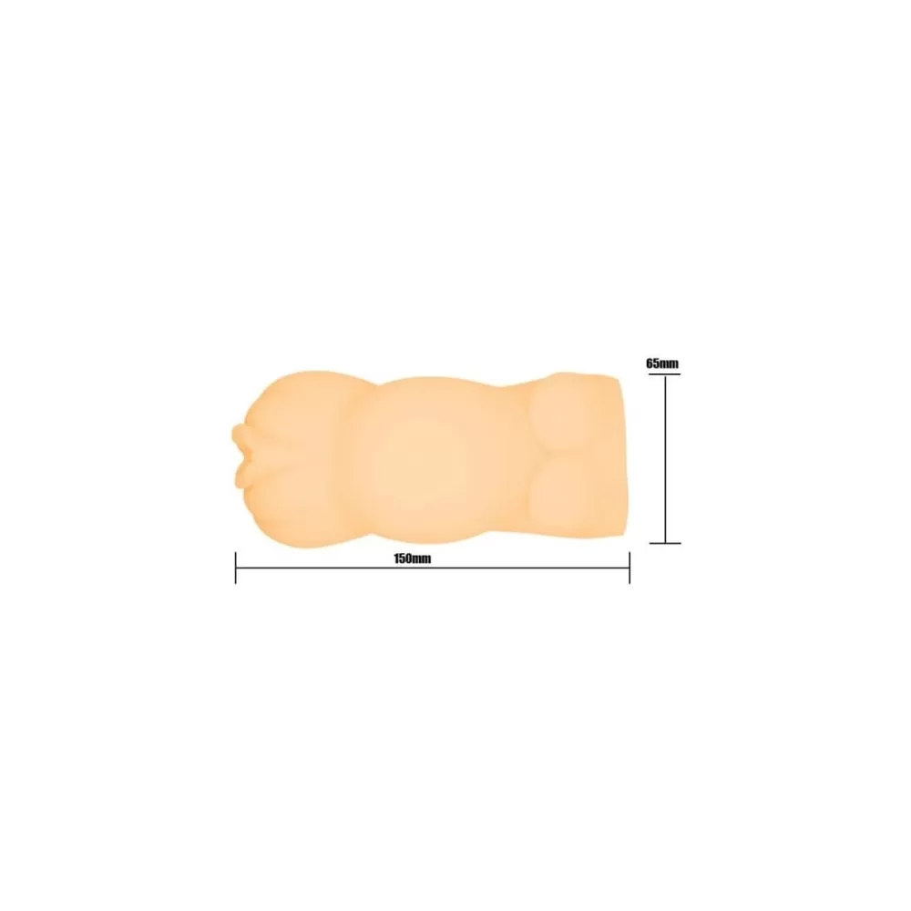 mini masturbatore realistico morbido  ed estensibile in TPR