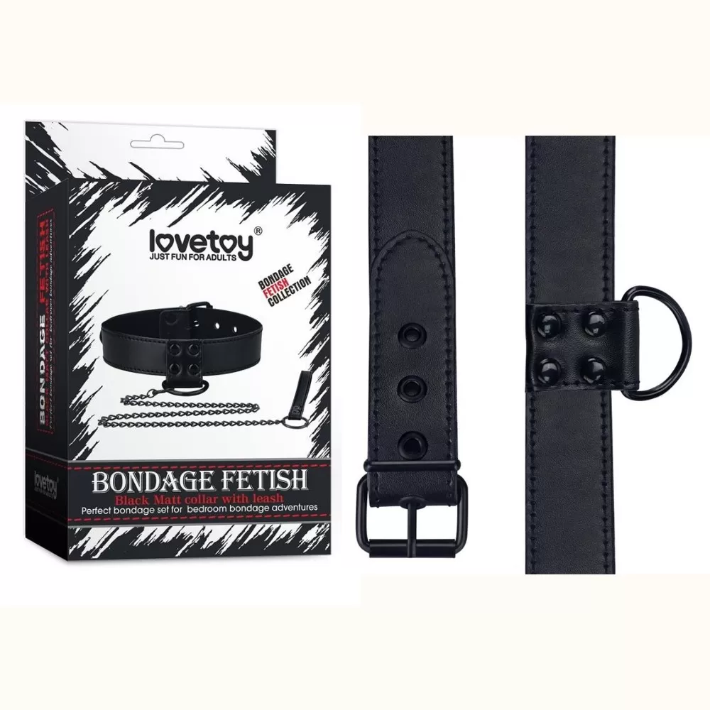 collare guinzaglio Lovetoy Bondage Fetish Collection