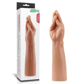 dildo grande per fisting a forma di mano color carne 36 cm