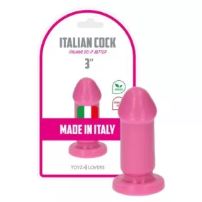 plug anale Italian Cock 3" Rosa Toyz4Lovers