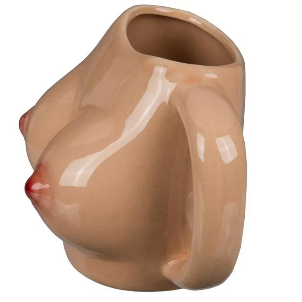 tazza mug da latte, caffè, thè in ceramica con seno