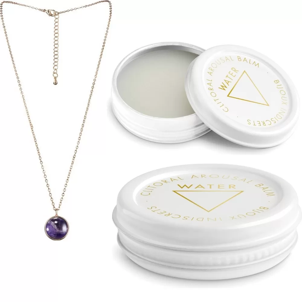 COLLANA PORTAFORTUNA + BALSAMO CLITORIDE AL LEGNO DI SANDALO