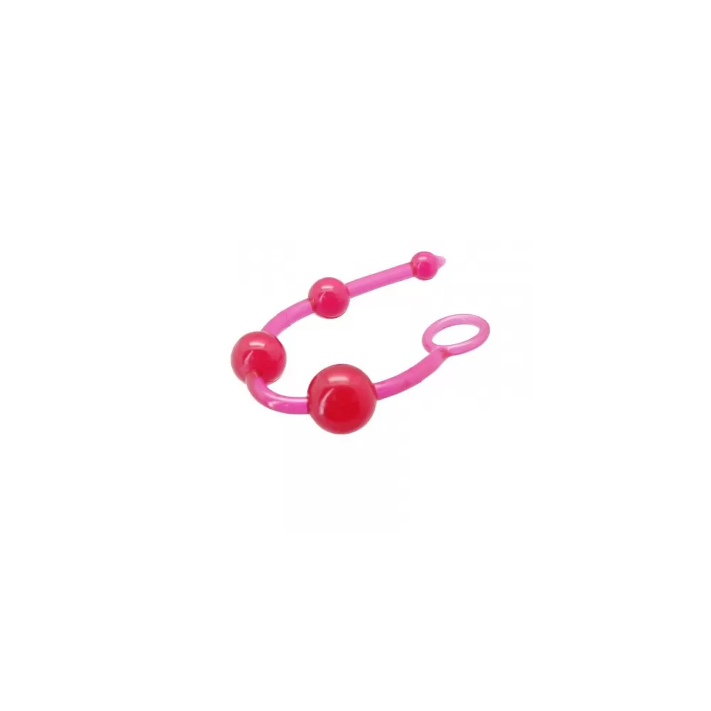 catena anale con 4 palline Jelly Rosa