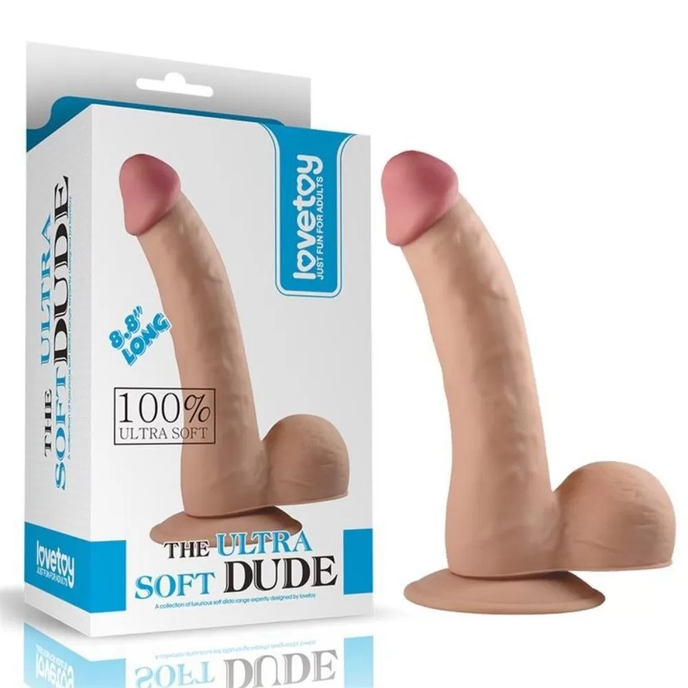 Dildo Fallo REALISTICO THE ULTRA SOFT DUDE 20 CM LOVETOY
