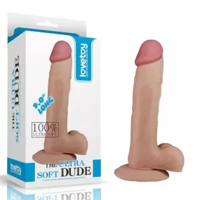 DILDO REALISTICO CON VENTOSA MORBIDO E FLESSIBILE PENE NATURALE