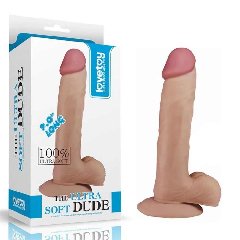 DILDO REALISTICO CON VENTOSA MORBIDO E FLESSIBILE PENE NATURALE
