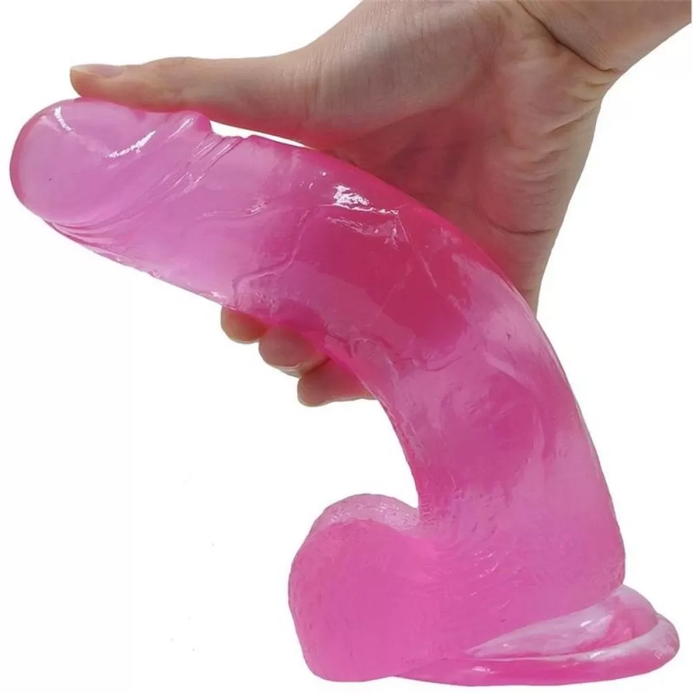 DILDO IN JELLY ROSA JELLY STUDS LARGE 20 CM
