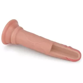 dildo ventosa silicone doppio strato DUAL LAYERED NATURE COCK 18 CM