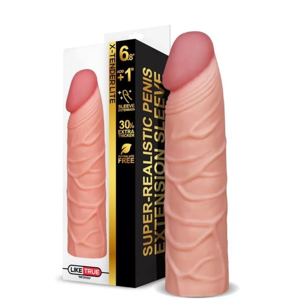 guaina pene realistica estensore pene PENIS SLEEVE LIKETRUE