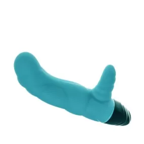 vibratore rabbit in silicone azzurro ADRIEN LASTIC