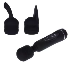 VIBRO MASSAGGIATORE IN SILICONE STIMOLATORE VAGINALE CON TESTINE INTERCAMBIABILI