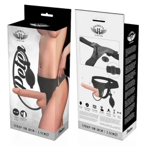 PETER HARNESS ATTRACTION 18 CM cintura fallica pene gonfiabile