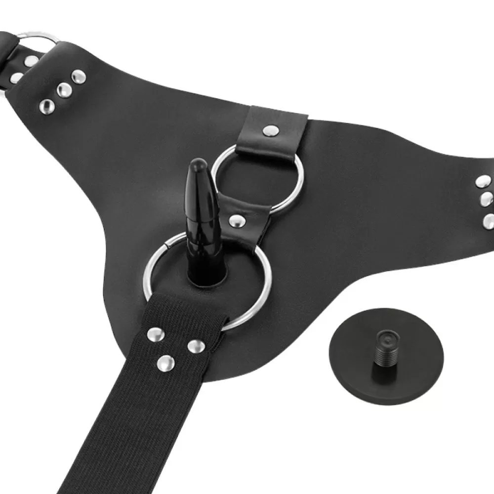 imbracatura strap-on per doppio dildo realistico