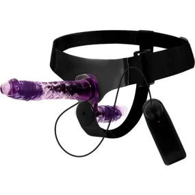 dildo doppio vibrante strap-on cintura fallica doppia penetrazione