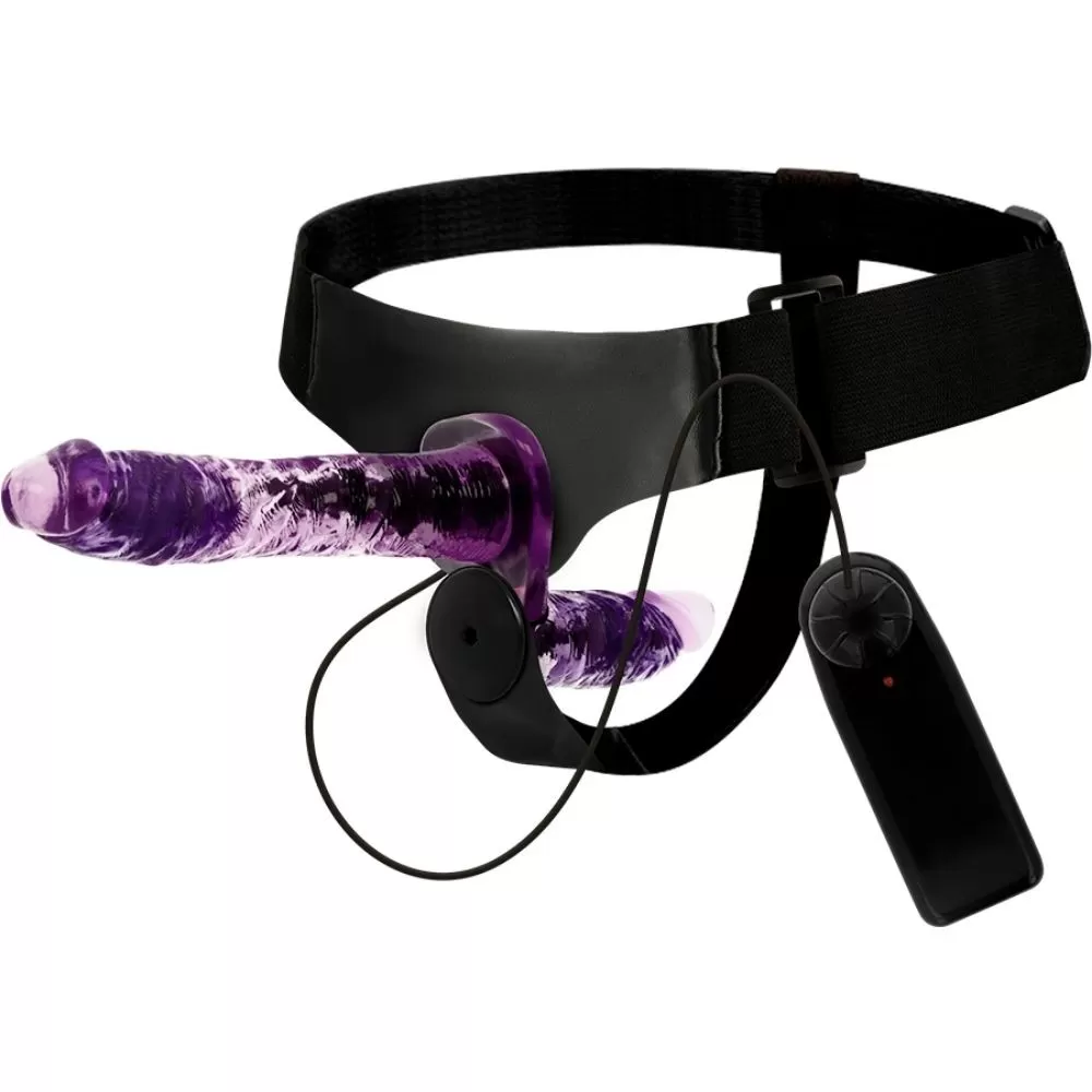 dildo doppio vibrante strap-on cintura fallica doppia penetrazione