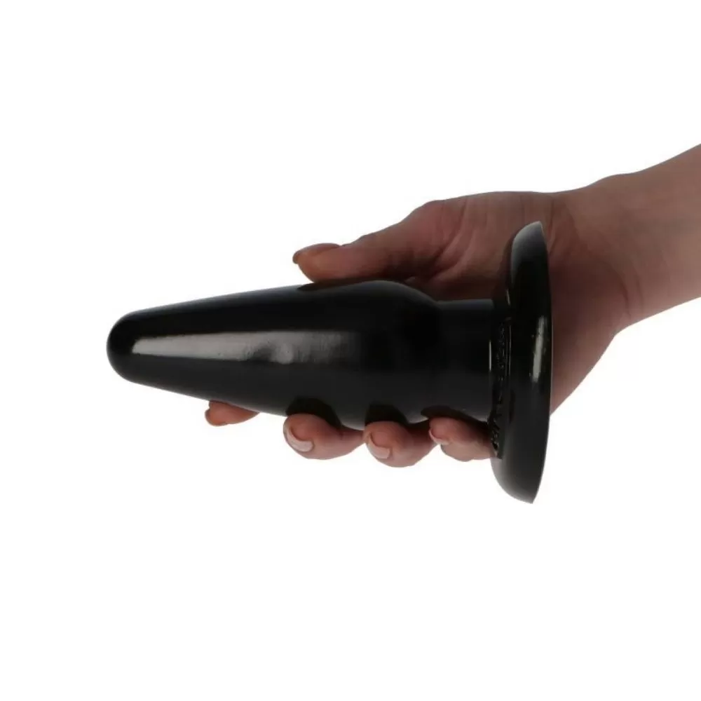 butt plug nero con ventosa anallergico 12 cm x 5 cm Ivo Black
