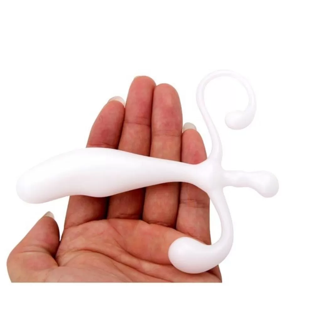 plug anale stimolatore per prostata bianco