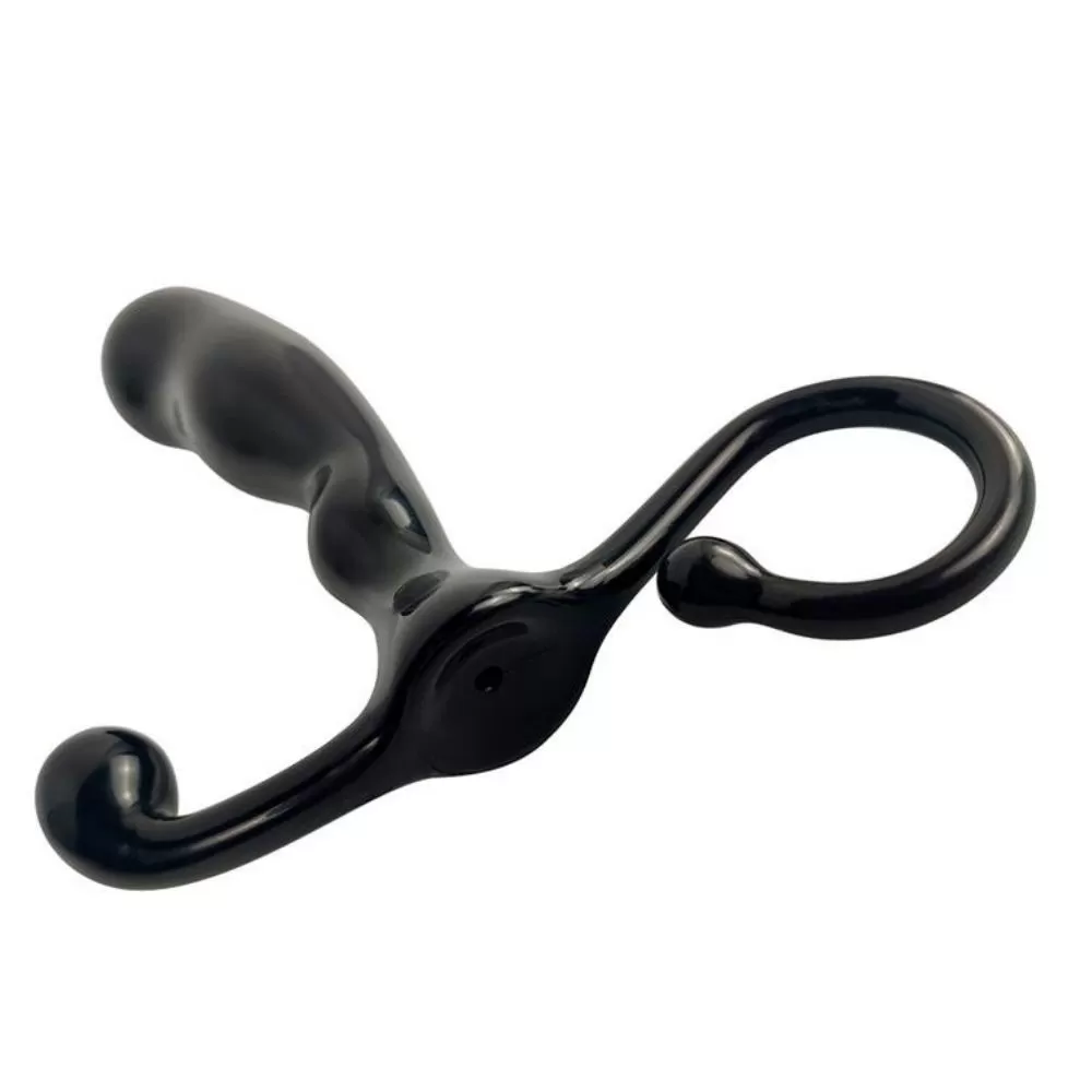 plug anale stimolatore per prostata silicone nero