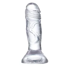 MINI DILDO REALISTICO CON VENTOSA TRASPARENTE G-LAZED