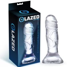 mini fallo dildo realistico trasparente cristallino G-LAZED 12,3 CM