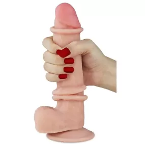 dildo realistico morbido pelle elastica che scorre, fallo in silicone 20cm
