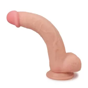 dildo ventosa super soft e flessibile 24 cm doppia densità