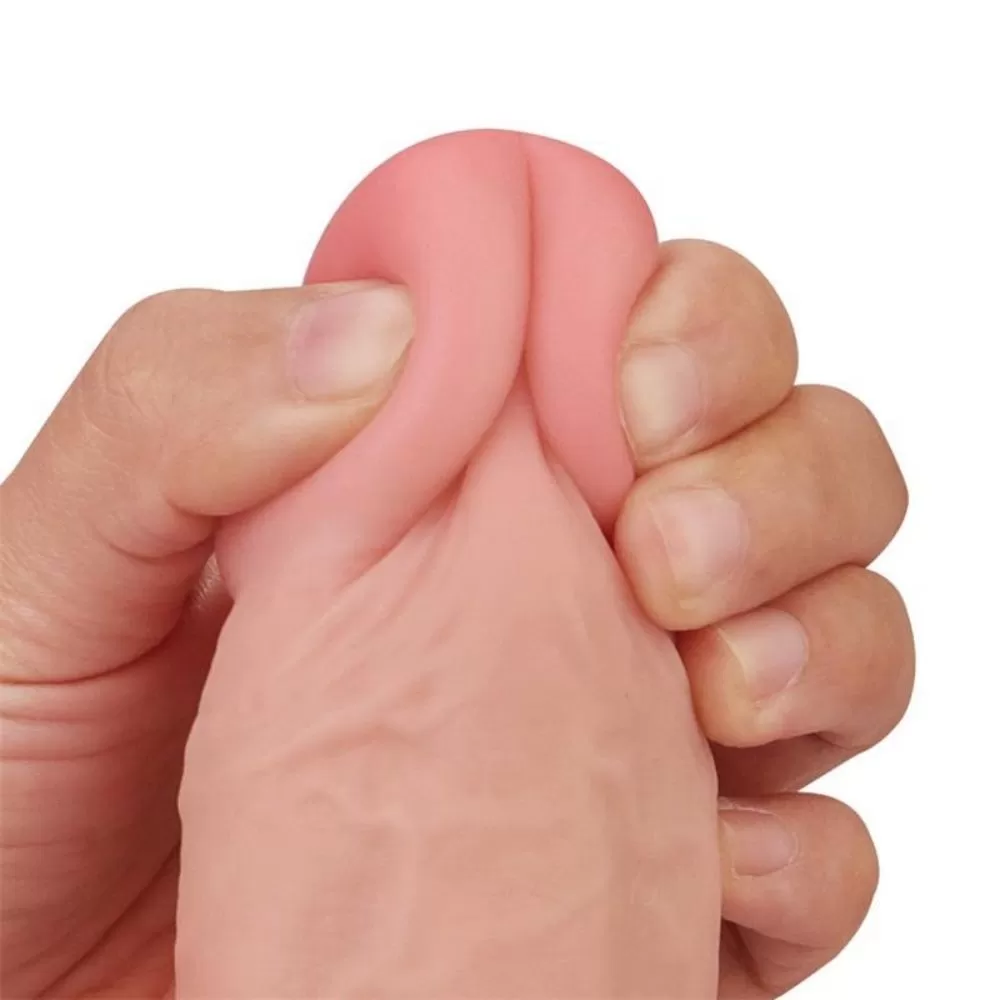dildo scorrevole morbido super soft flessibile Sliding Skin Dual Layer 24 cm