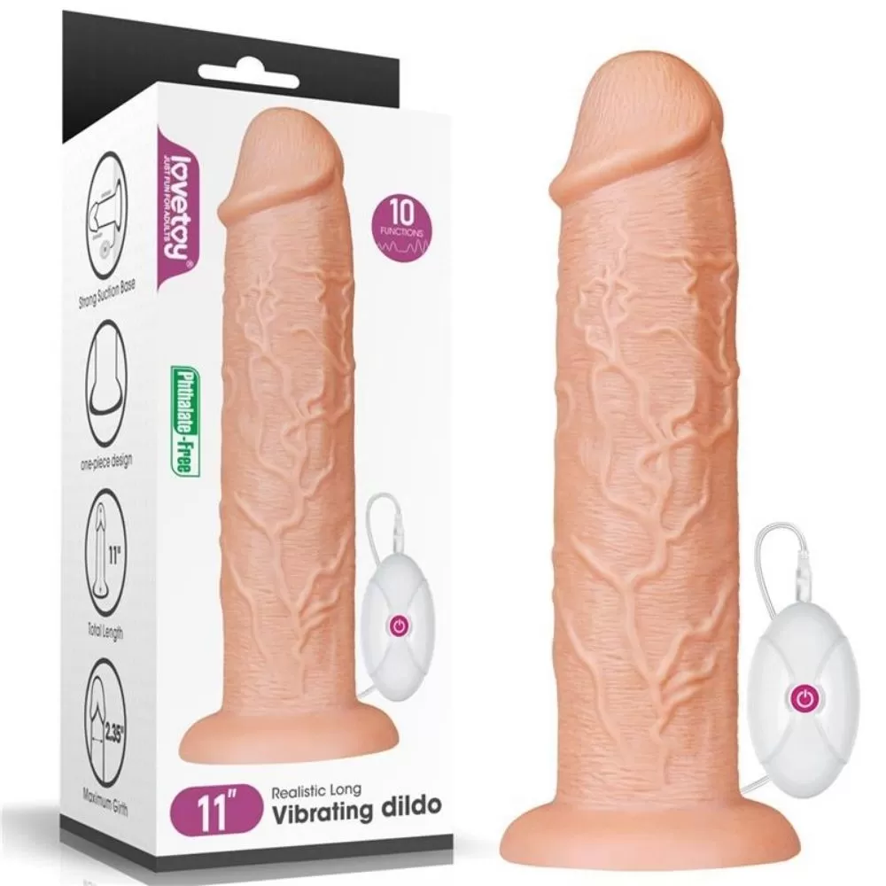 Maxi dildo vibrante gigante XXL fallo realistico 28cm