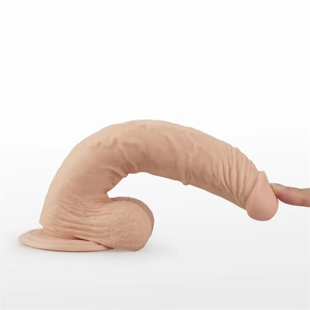 dildo realistico in silicone morbido e flessibile