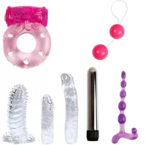 kit del piacere 7 pezzi vibratore sex toys assortiti di Baile