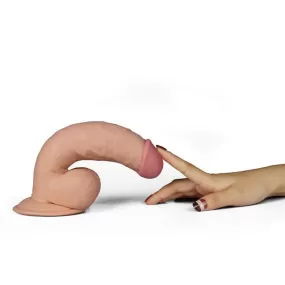 Dildo Pelle Naturale Ultra Soft Dude LoveToy Fallo con vibrazione 18cm