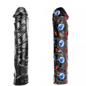 DILDO GIGANTE FALLO REALISTICO TUTTO NERO MORBIDO E FLESSIBILE