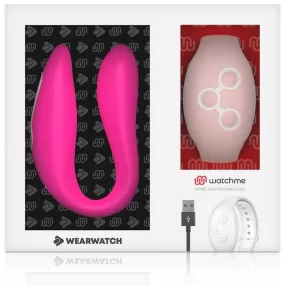 vibratore doppio fucsia WEARWATCH con controllo remoto WATCHME
