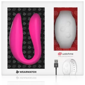 vibratore doppio FUCSIA BIANCO WEARWATCH con controllo remoto WATCHME