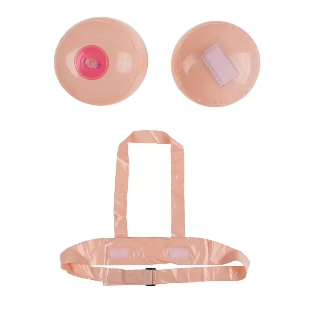 reggiseno con seni gonfiabili travestimento adulto
