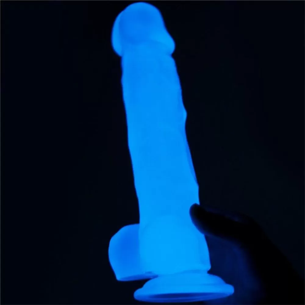 dildo fluorescente compatibile con imbracatura