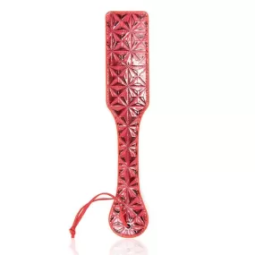 sculacciatore frusta frustino rosso in pelle vegana Diamond Paddle
