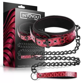 COLLARE ROSSO IN PELLE VEGANA