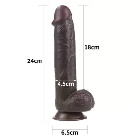 dildo realistico nero 24 cm LOVETOY
