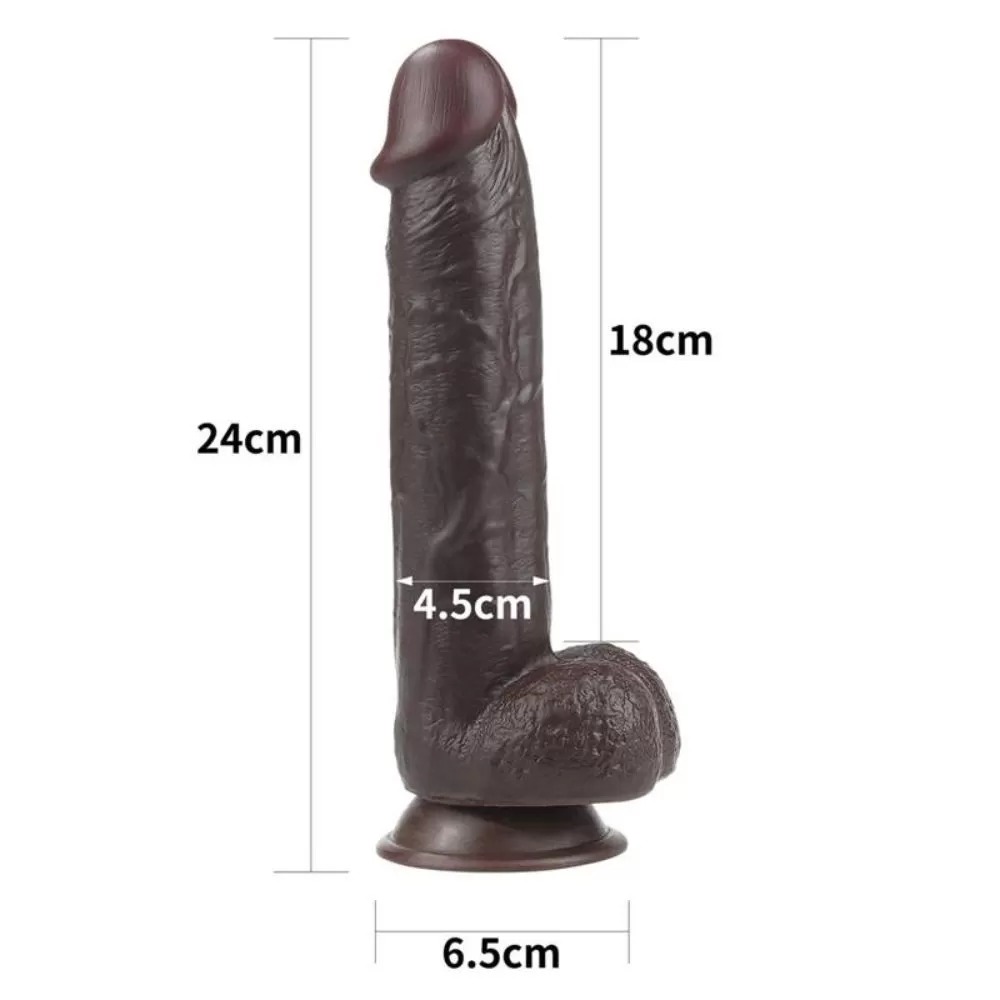 dildo realistico nero 24 cm LOVETOY