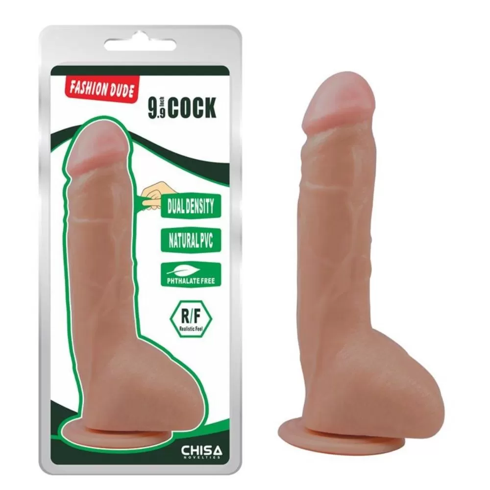 fallo realistico doppia densità in silicone medicale dildo morbido con ventosa e testicoli