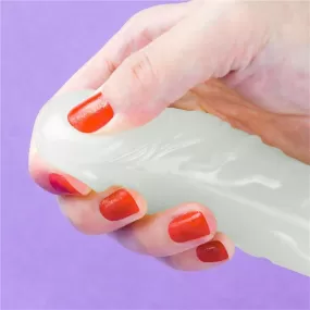Doppio Dildo trasparente morbido che si illumina al buio
