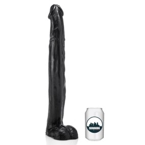 Doppio Dildo realistico XXL 43 cm vaginale anale fallo gigante nero