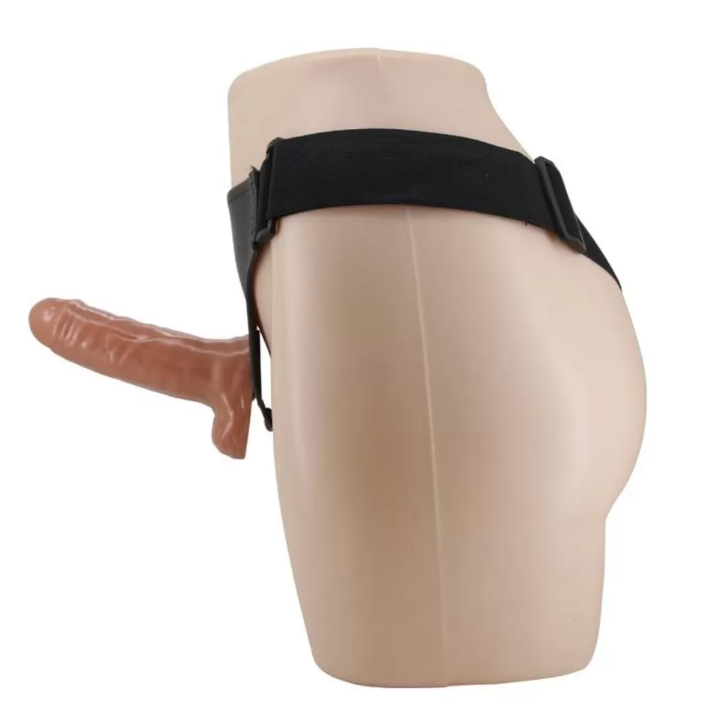 Imbracatura dildo strap-on doppio dildo realistico vibrante naturale